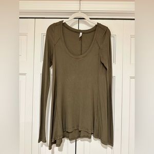 Free People Long Sleeve Flowy Tee